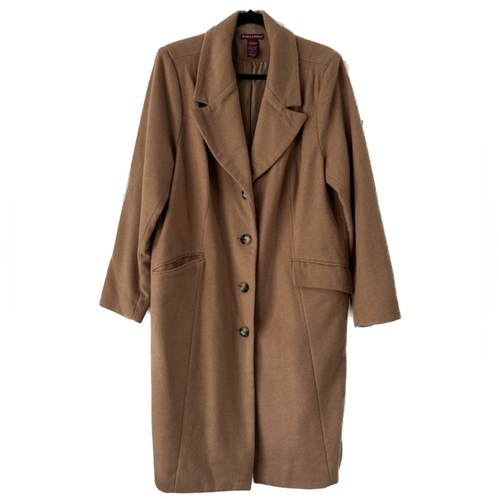 Jessica London Full Length Wool Blend Pea Coat